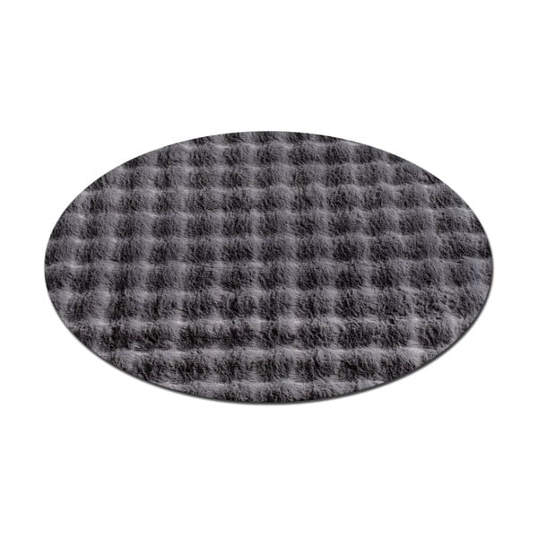 Antracitový prateľný okrúhly koberec ø 200 cm Bubbly – Oyo Concept-image-4