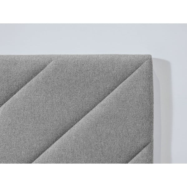 Svetlosivá čalúnená dvojlôžková posteľ s roštom 160x200 cm Romane – Bobochic Paris-image-4