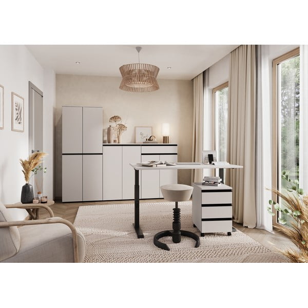 Krémová skrinka 81x120 cm Bedano – Germania-image-1