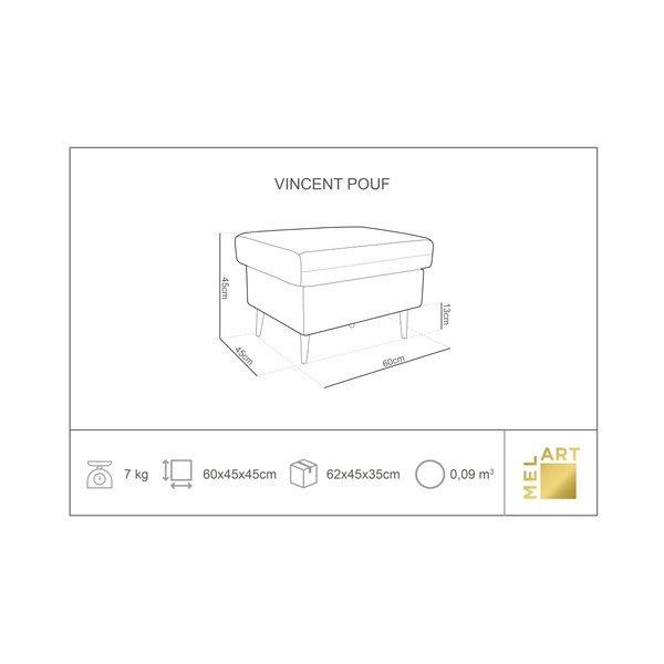 Ružová podnožka Mazzini Sofas Iris-image-1