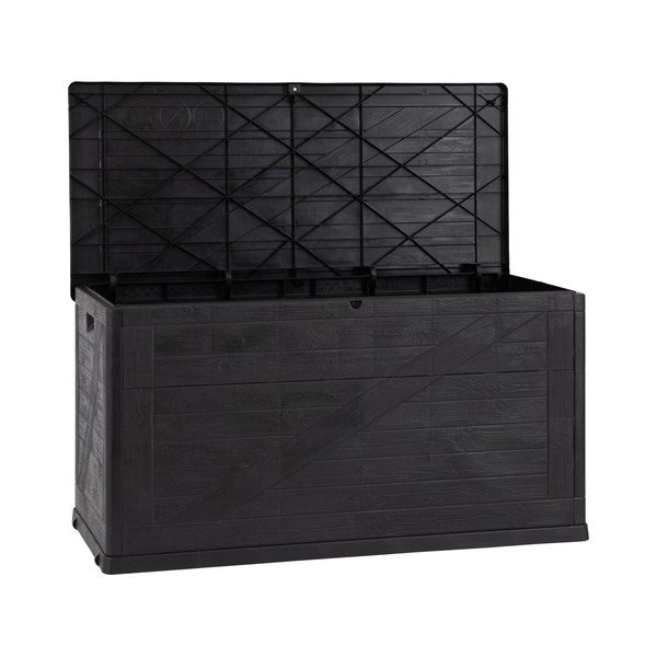 Antracitový záhradný úložný box Wood – Toomax-image-4