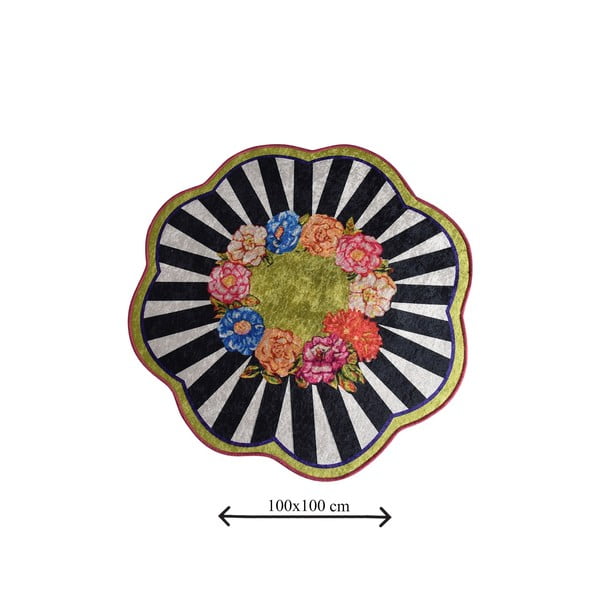 Kúpeľňová predložka ø 100 cm Loan – Foutastic-image-3