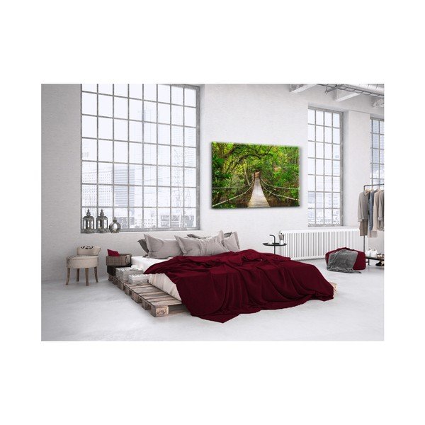 Obraz Styler Glas Nature Forest Bridge, 80 × 120 cm-image-2