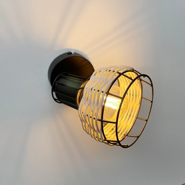 Čierne nástenné svietidlo Straw – Fischer & Honsel-image-1