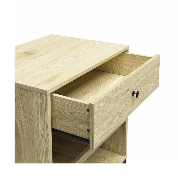 Vinotéka v dekore borovice v prírodnej farbe na 6 fliaš, 60x83 cm Tamlin - Queer Eye-image-4