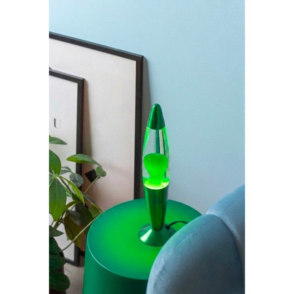 Zelená sklenená lávová lampa (výška  35,5 cm) Funky Rocket Lava – Leitmotiv-image-1