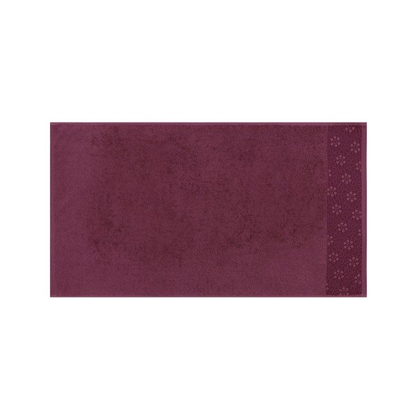 Sada 2 tmavočervených uterákov z čistej bavlny Grande, 50 x 90 cm-image-4