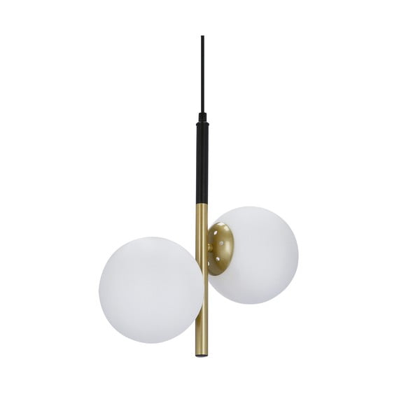 Závesné svietidlo v zlatej farbe so skleneným tienidlom 32.5x15 cm Duo - Candellux Lighting-image-2