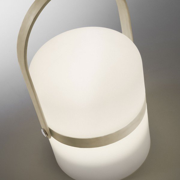 Biela vonkajšia lampa Kave Home Janvir, výška 26,5 cm-image-1