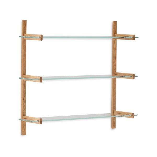 Sklenený modulárny policový systém v prírodnej farbe 110x98x30,5 cm Sitra – Kave Home-image-2