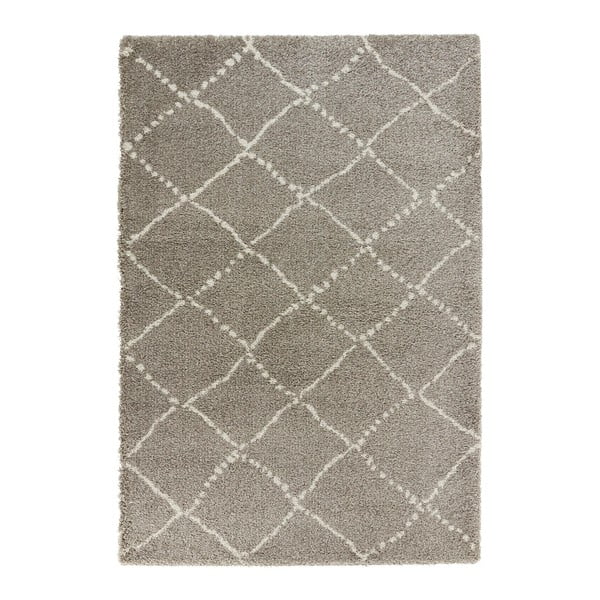 Sivo-krémový koberec Mint Rugs Allure Ronno Grey Creme, 80 x 150 cm