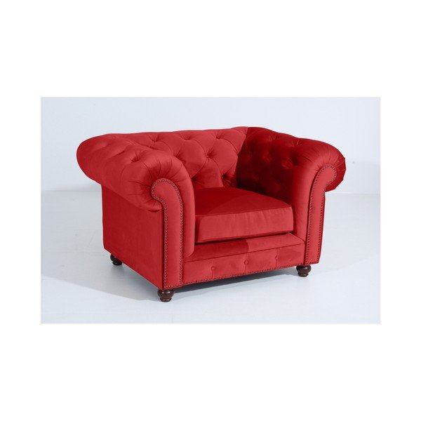 Červené kreslo Max Winzer Orleans Velvet-image-2