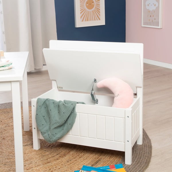 Biela detská lavica – Roba-image-1