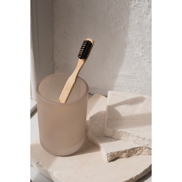 Béžový sklenený téglik na zubné kefky Modest – Mette Ditmer Denmark-image-1