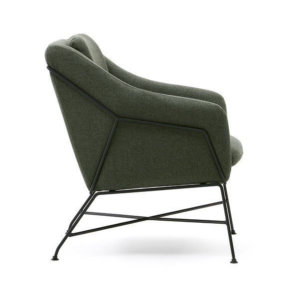 Zelené kreslo Brida – Kave Home-image-3