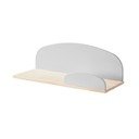 Väčšia sivá nástenná polička Vipack Kiddy