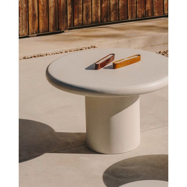 Okrúhly záhradný jedálenský stôl ø 90 cm Addaia – Kave Home-image-1