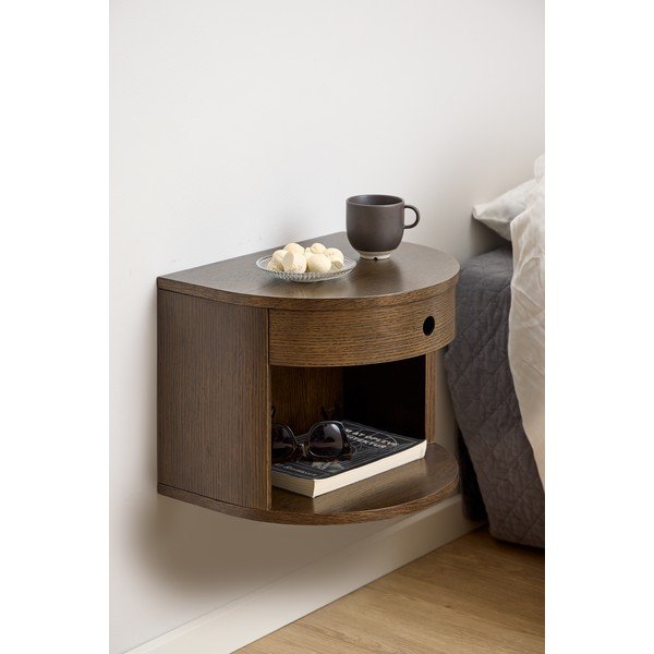 Nočný stolík v dekore duba v tmavoprírodnej farbe Paron – Actona-image-1