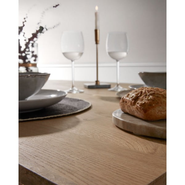 Jedálenský stôl s doskou v dubovom dekore 100x200 cm Armande – Kave Home-image-2