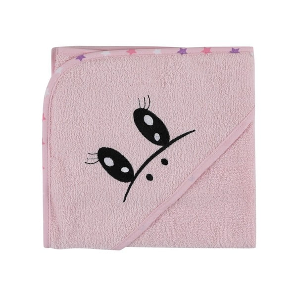 Ružový bavlnený detský župan a osuška v súprave 3 ks veľkosť 0-2 roky Unicorn – Foutastic-image-3