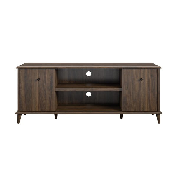 Hnedý TV stolík v dekore orecha 136x53 cm Farnsworth - Queer Eye