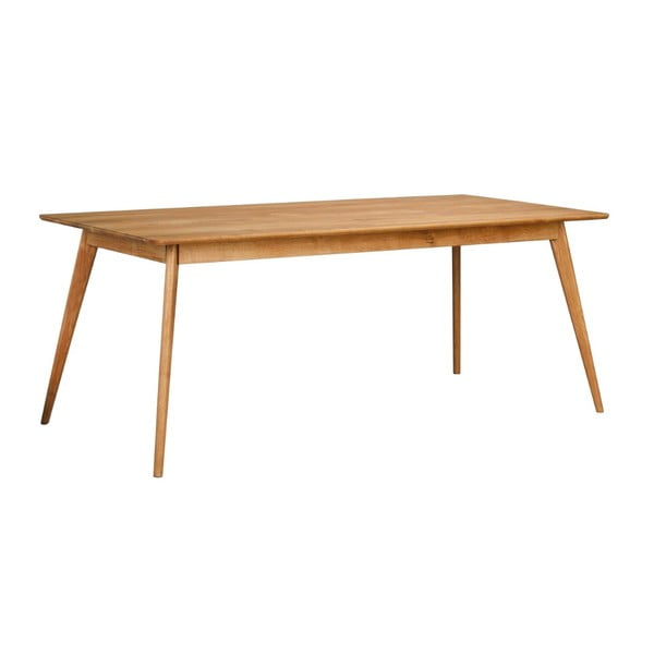 Prírodný jedálenský stôl z dubového dreva Folke Yumi, 190 × 90 cm