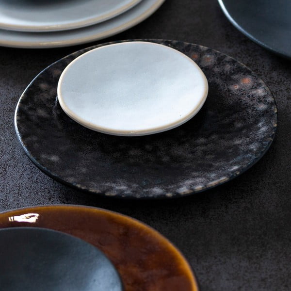 Sivý kameninový podnos Costa Nova Roda Iris, ⌀ 28 cm-image-1