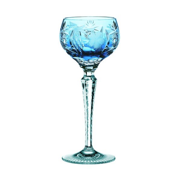 Tyrkysový pohár na víno z krištáľového skla Nachtmann Traube Wine Hock Aquamarine, 230 ml