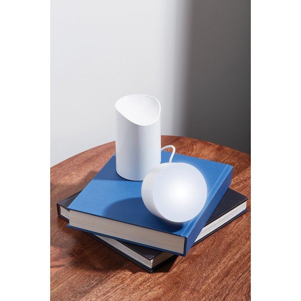 Biela LED stolná lampa (výška 14 cm) Orbe – Lexon-image-2