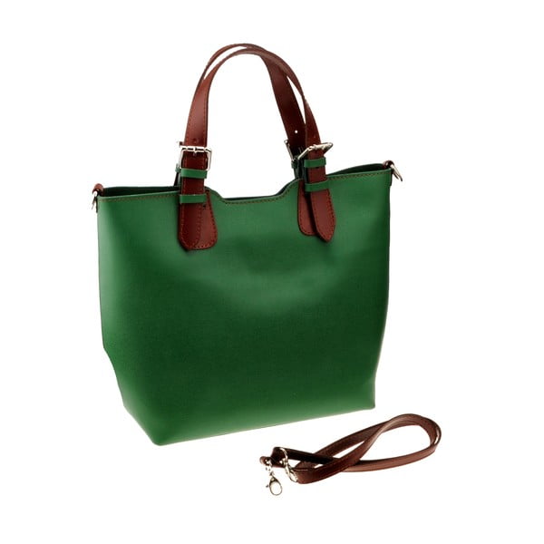 Zelená kožená kabelka Matilde Costa Laus