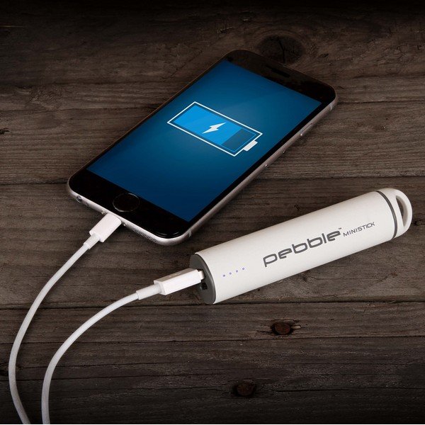 Powerbanka na cesty Pebble Ministick, biela-image-1