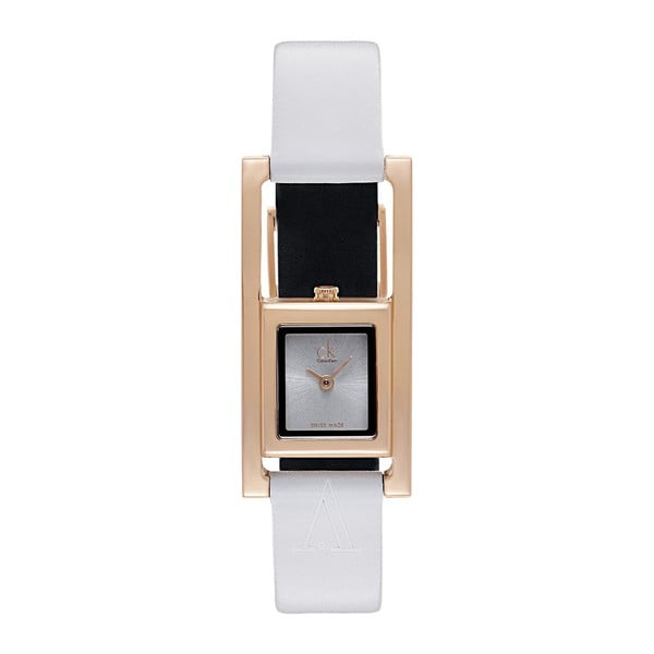 Dámske biele hodinky Calvin Klein K4H436L6
