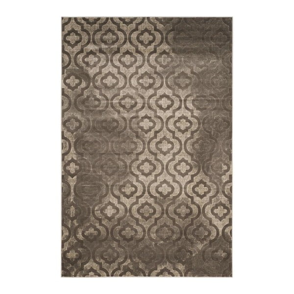 Sivý vysokoodolný koberec Floorita Evergreen, 124 x 183 cm