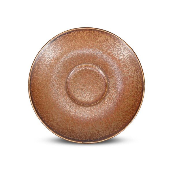 Hnedý porcelánový tanierik ø 14 cm Ovio – BonBistro