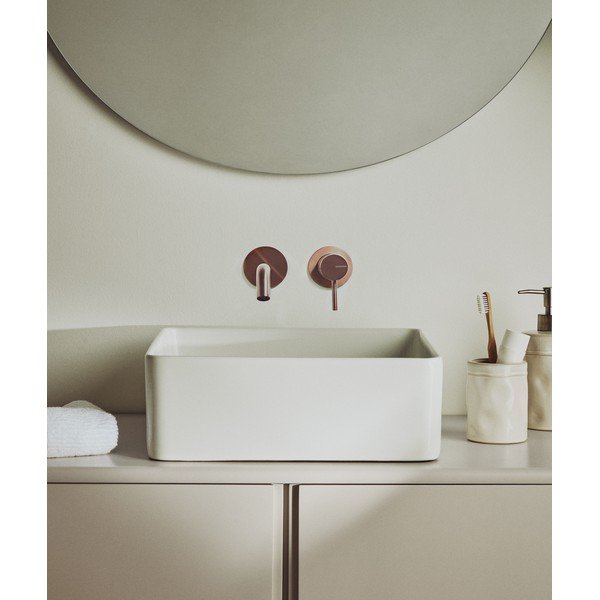 Biele keramické umývadlo 36,5x36,5 cm Ovara – Kave Home-image-1