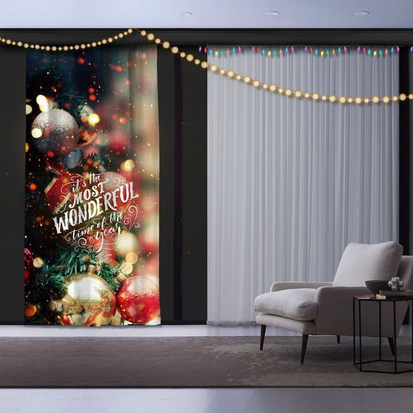 Vianočný záves Christmas Wonderful, 140 x 260 cm