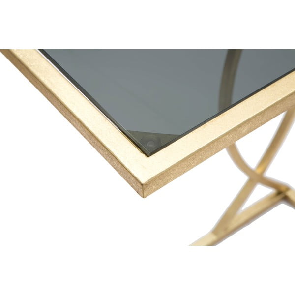 Odkladací stolík so sklenenou doskou 25.5x45.5 cm Glam – Mauro Ferretti-image-3