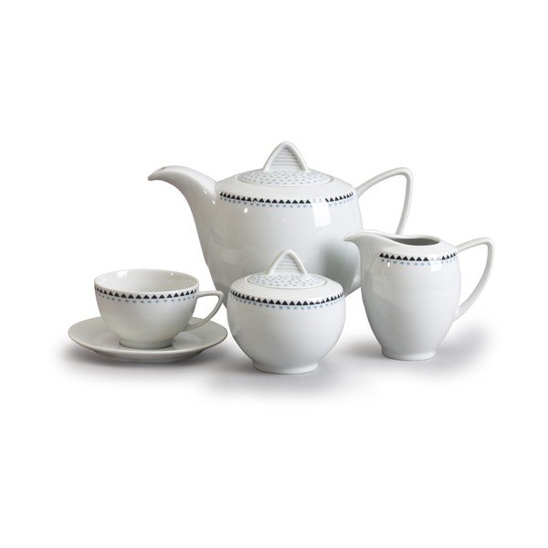 Porcelánová sada na čaj s trojuholníčkami Thun Lea