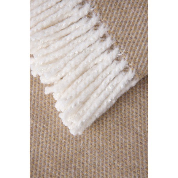 Svetlohnedý pléd s podielom bavlny Euromant Jade, 140 x 180 cm-image-2