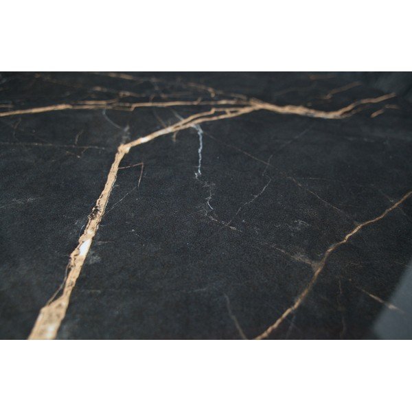 Čierny konferenčný stôl s porcelánovou doskou WOOOD Vida, ⌀ 60 cm-image-1