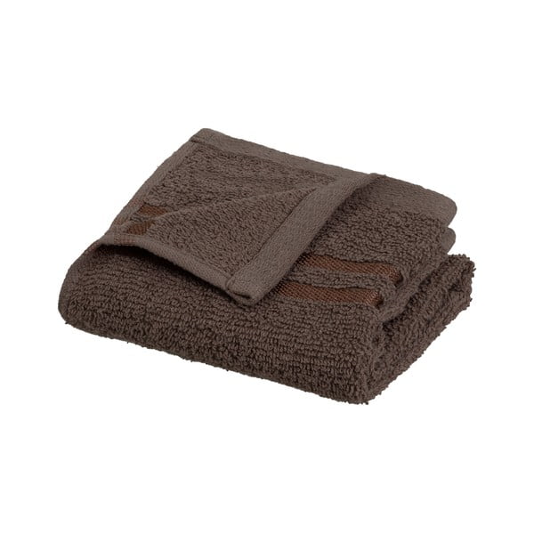 Hnedý froté bavlnený uterák 30x50 cm Simple – Casa Selección