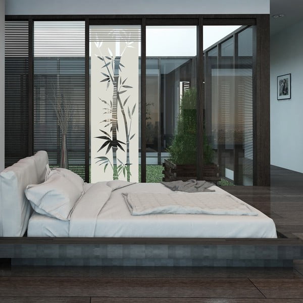 Vodoodolná samolepka do sprchy Ambiance Bamboo-image-4