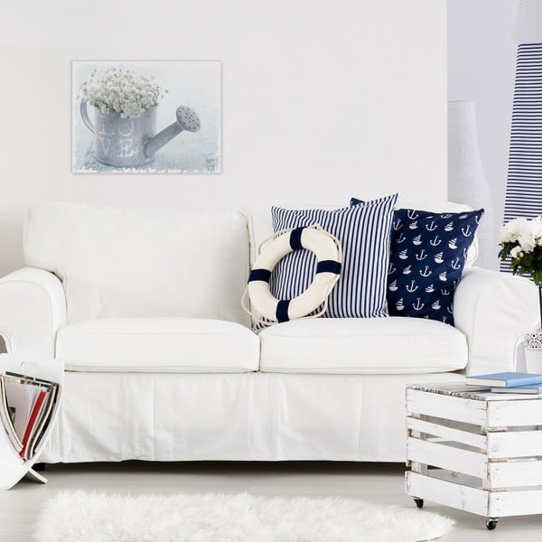 Obraz Styler Canvas Shabby White Love, 32 × 42 cm-image-1