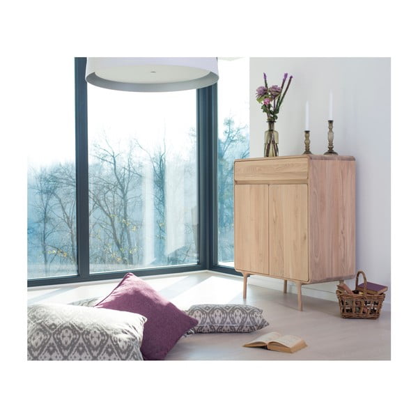 Komoda z masívneho dubového dreva so zásuvkou Gazzda Fawn-image-1