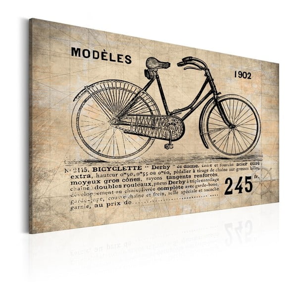 Obraz na plátne Bimago Bicyclette, 40 x 60 cm