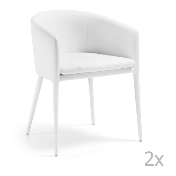 Sada 2 bielych stoličiek La Forma Harmon