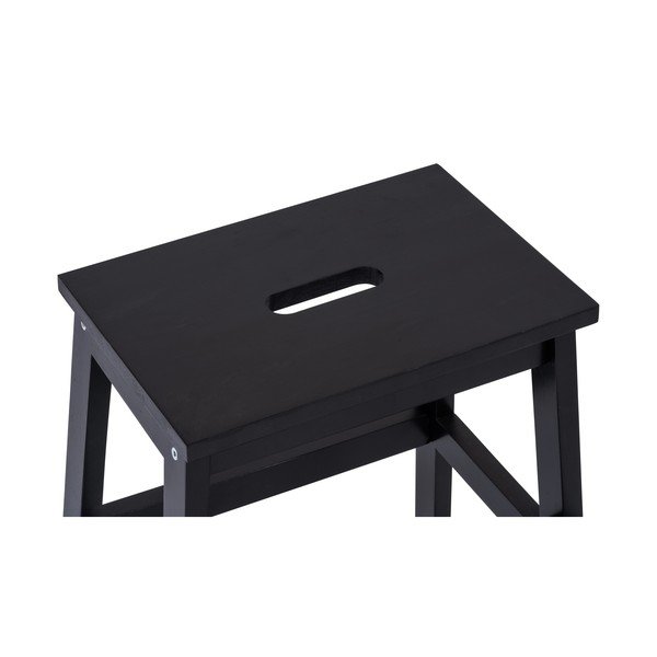 Čierna stolička z kaučukového dreva Corg - Bonami Selection-image-4