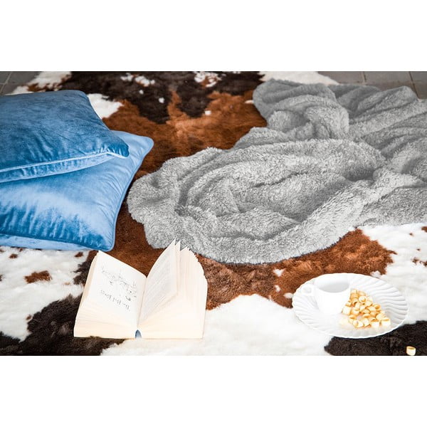 Sivá plyšová deka Tiseco Home Studio Teddy, 130 x 170 cm-image-1