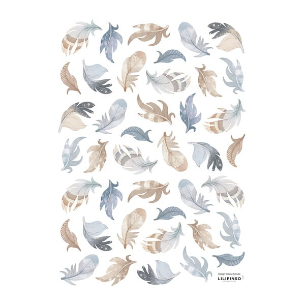 Hárok samolepiek 30x42 cm Feathers – Lilipinso