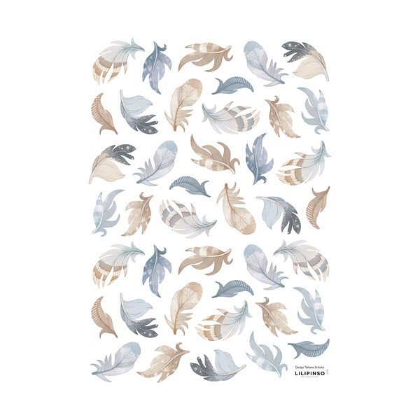 Hárok samolepiek 30x42 cm Feathers – Lilipinso